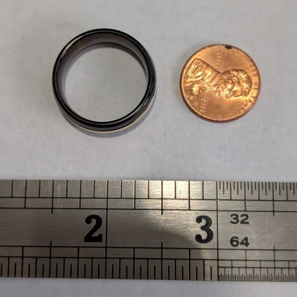 Black Gold Tungsten Carbide Ring Size 9.5 by Spikes - Picture 13 of 16